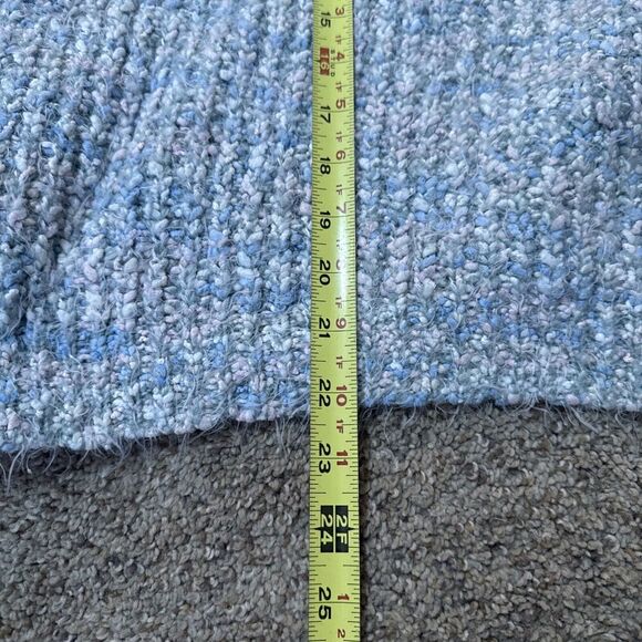 Sadie & Sage Soft Cable Knit Chunky Sweater Pullover Mock Neck Fuzzy Babaa M/L - Picture 7 of 9